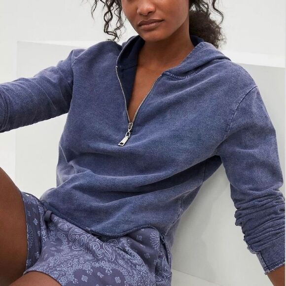Anthropologie T.La Miley Quarter-Zip Pullover - Picture 1 of 11